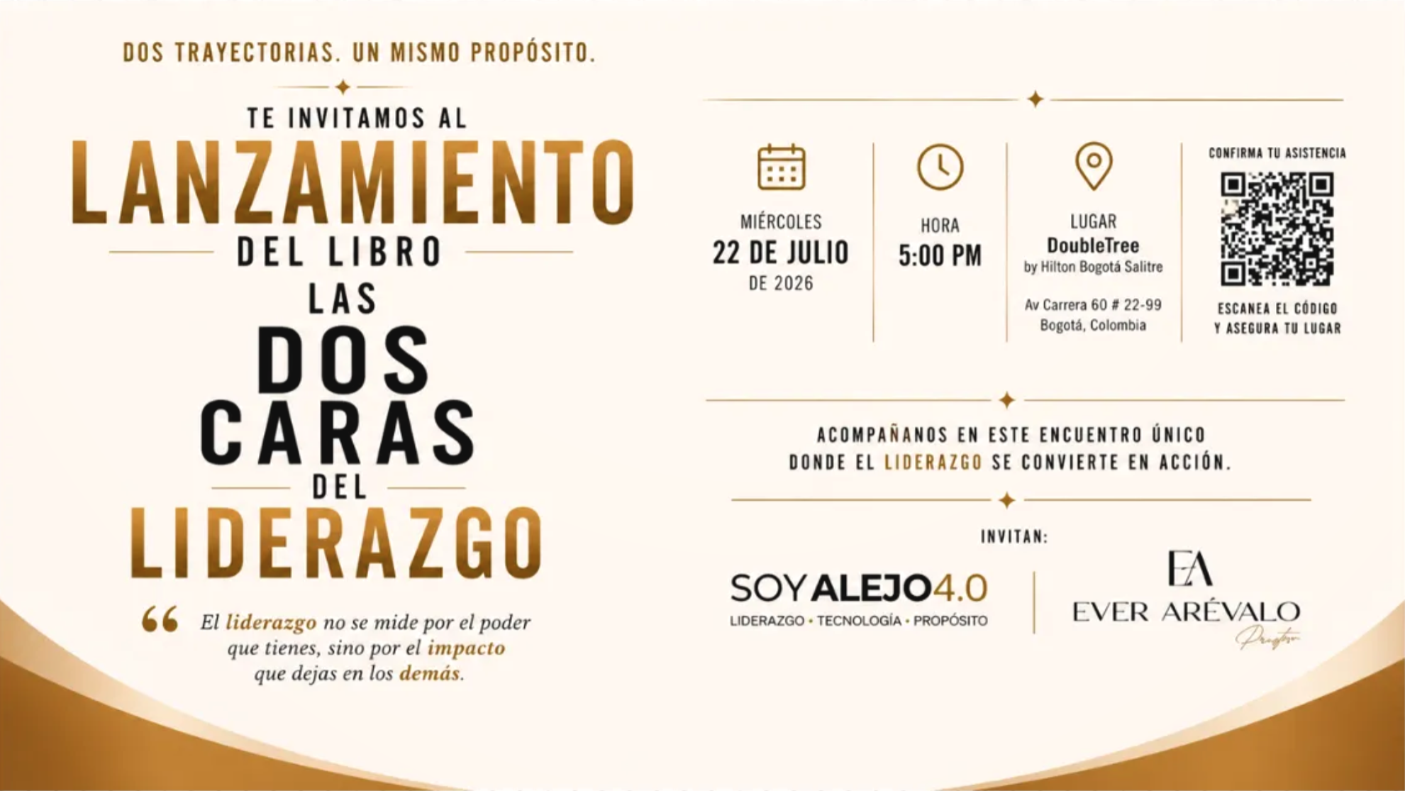 Jhon Alejandro Linares presenta Las dos caras del liderazgo, un libro que invita a transformar desde el propósito